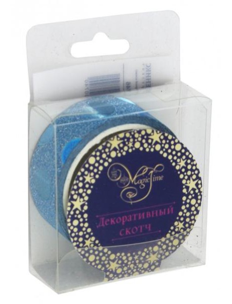 Лента самокл. Голубые шарики 77746