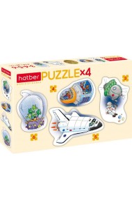 Hatber Puzzle-3,4,5,6 фигур.4в1 Косм.ист,ПЗ5_28748