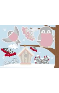 Многоразовые водные раскраски.Выпуск 8 (Снегири)