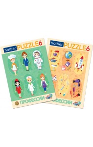 Hatber Puzzle-6 в рамке 2в1.Девочки,ИнПР_29792