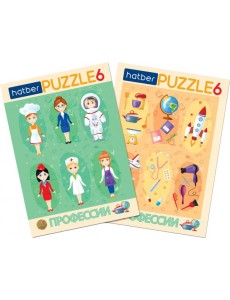 Hatber Puzzle-6 в рамке 2в1.Девочки,ИнПР_29792
