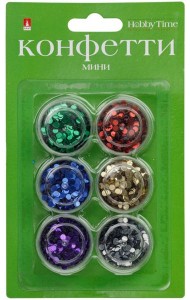 Мини-конфетти д/декора 