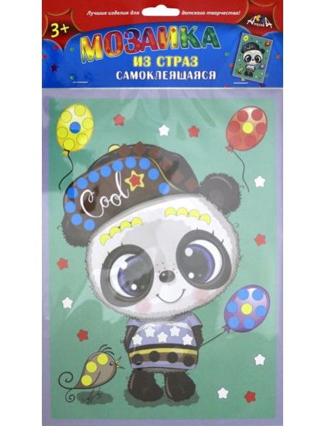 Мозаика из страз самокл.Панда,С3081-10