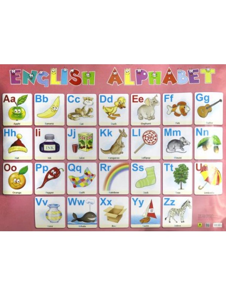 Плакат "Английский алфавит" (Кр652п)