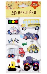 Наклейки 3D,9,5х18,5см,С3485-07