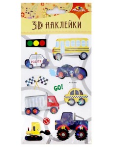 Наклейки 3D,9,5х18,5см,С3485-07