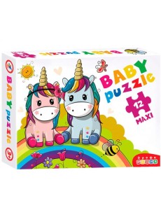 3848 Baby Puzzle. Радужные единороги 3848 Baby Puzzle. Радужные единороги