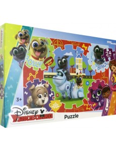 90075 Мозаика "puzzle" maxi 24 "Дружные мопсы" 90075 Мозаика "puzzle" maxi 24 "Дружные мопсы"