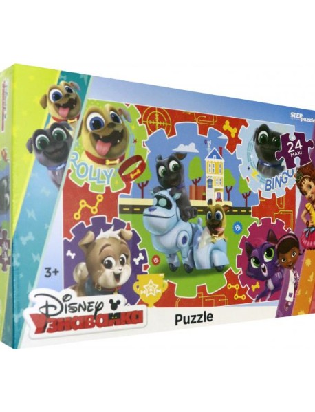 90075 Мозаика "puzzle" maxi 24 "Дружные мопсы"