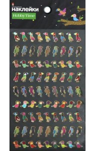 Наклейки объемные СМЕШНЫЕ ЗВЕРУШКИ,7вид,2-141/14