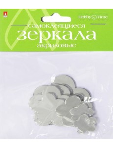 Зеркала д/декор.самокл,8шт,ЦВЕТЫ,2-472/01