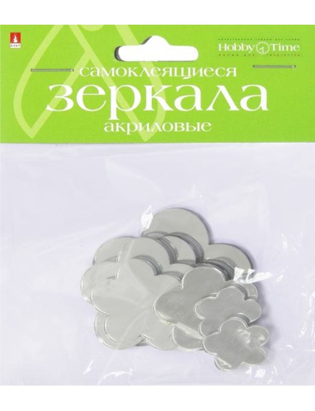 Зеркала д/декор.самокл,8шт,ЦВЕТЫ,2-472/01