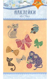 Наклейки из страз Кошки-Мышки,С3284-07