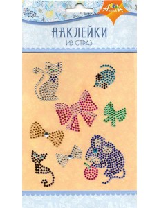 Наклейки из страз Кошки-Мышки,С3284-07