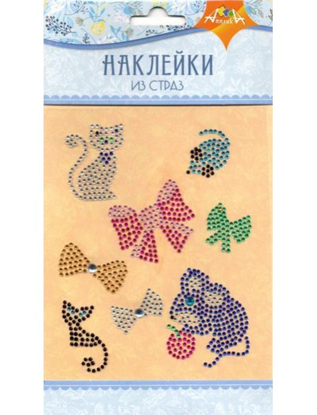 Наклейки из страз Кошки-Мышки,С3284-07