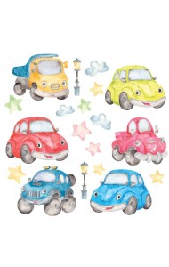 4219 Декоративные наклейки. Машинки