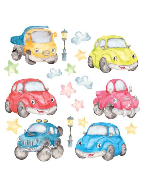 4219 Декоративные наклейки. Машинки