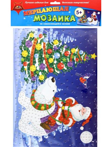 Аппликация из мяг.пласт.самок.мерц.Дед Мо,С1573-90