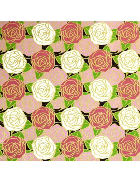Бумага упаковочная "Розы" (79718)