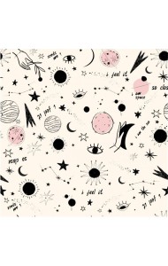 Бумага упаковочная 70*110см Awesome.звезды,N3910