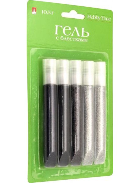 Гель с глит.для декора,ЦВ.ГАММА №1,5цв,2-318/01