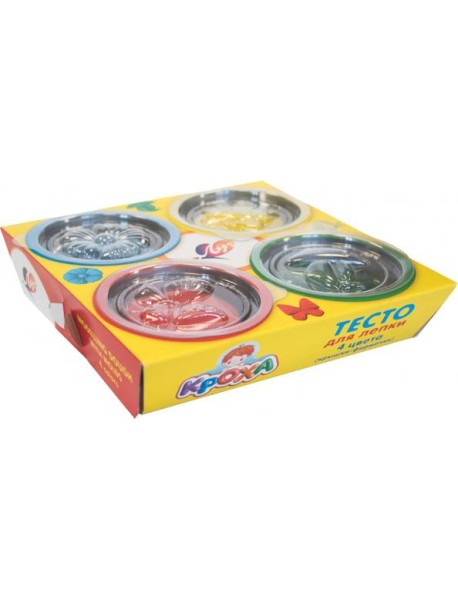 Набор с тестом д/лепки 4цв(крыш.-фор.),31С 2028-08