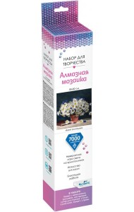 Алмазные узоры 30*30 Букет ромашек,07641