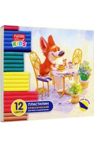 Пластилин 12цв ЗВЕРЯТА со стеком FPL-112-Z