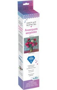 Алмазные узоры 30*30 Букет пионов,07272