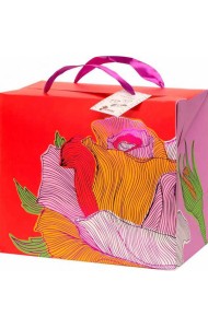 Пакет-коробка 22,5х13,5х20 Роза 84552