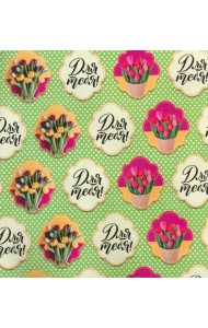 Бумага Букет тюльпанов арт.81056