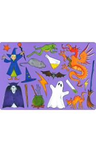 Шаблон д/рисования MAGIC 265х187 фиолетовый