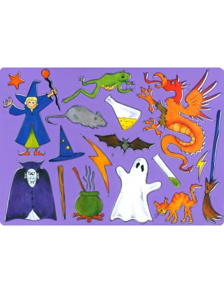 Шаблон д/рисования MAGIC 265х187 фиолетовый