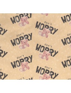 Упаковочная бумага крафт "Dont worry" MS_46376