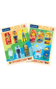 Hatber Puzzle-6 в рамке 2в1.Мальчики,ИнПР_29793