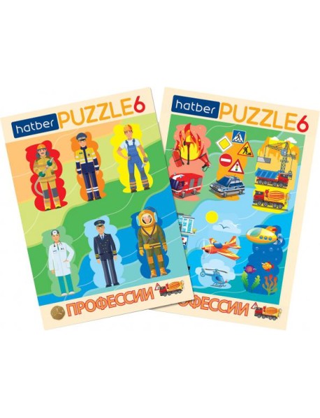 Hatber Puzzle-6 в рамке 2в1.Мальчики,ИнПР_29793