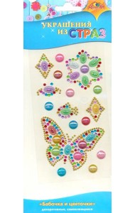 Декоративные украшения из страз Баб и цв,С3295-16