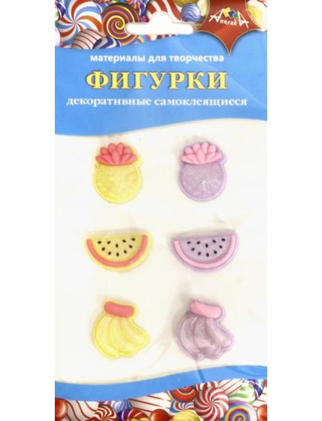 Декоративные фигурки самокл.Ассор(фрукты),С3308-03