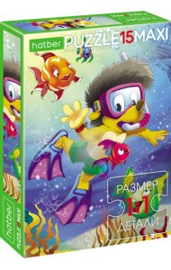 Hatber Puzzle-15 MAXI Подводн.приключ,15ПЗ4_22413