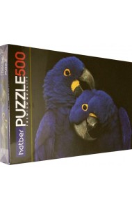 Hatber Puzzle-500 Два синих попугая,500ПЗ2_26178