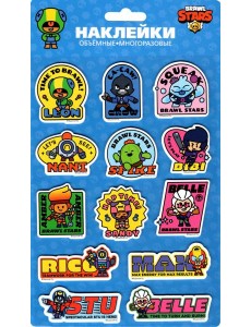 Наклейки объемные Леон, Амбер, Нани,NA0010