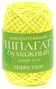 Шпагат буманж.декор.цветной 8цв,дл.10м,2-508/02