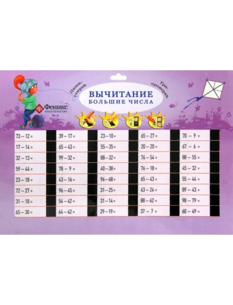 Вычитание: большие числа