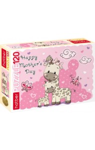 Hatber Puzzle-120 Мама и малыш,120ПЗ5_19499