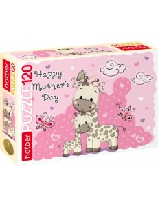 Hatber Puzzle-120 Мама и малыш,120ПЗ5_19499 Hatber Puzzle-120 Мама и малыш,120ПЗ5_19499