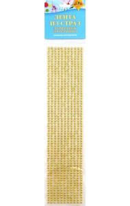 Декоративная самокл.лента из страз Бежев,С3533-21