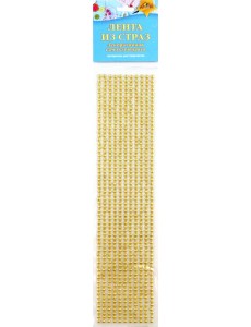 Декоративная самокл.лента из страз Бежев,С3533-21