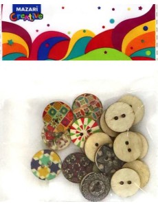 Пуговицы декоративные 18шт SORT M-20140