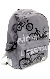 Рюкзак ВЕЛОСИПЕДЫ,серый,12-003-061/05