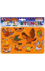 Трафарет ЖИВОТНЫЕ с раскраской (М-6530)